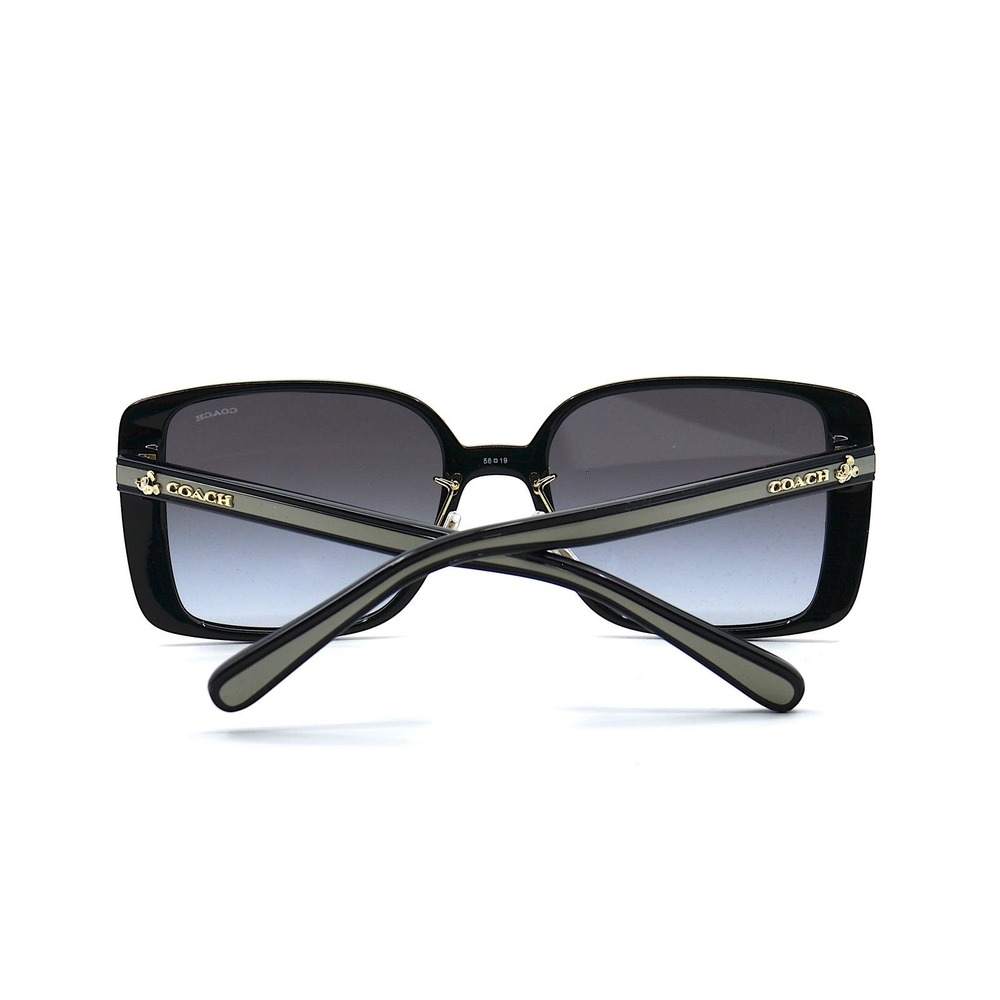 COACH HC8375 BLACK GREY GRADIENT AUTHENTIC SUNGLASSES - Picture 6 of 14
